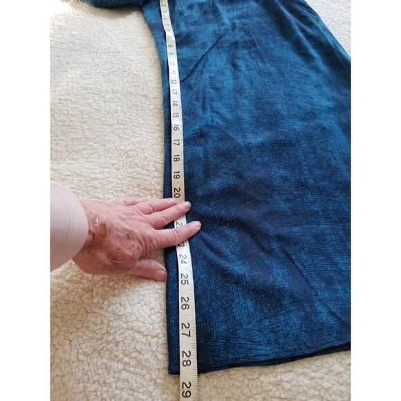 H by Halston Womens Petite Wide Leg Blue Patterned Rayon Crop Pants Sz 20WP - Picture 13 of 14